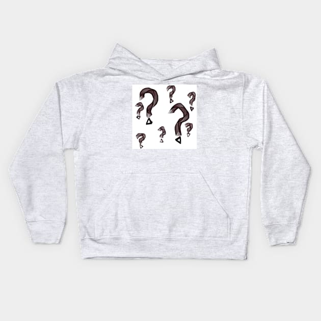 Question mark Kids Hoodie by EvergladeStudio